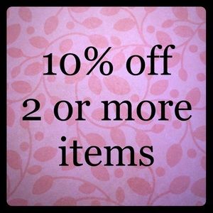 Discount on 2 or more items!
